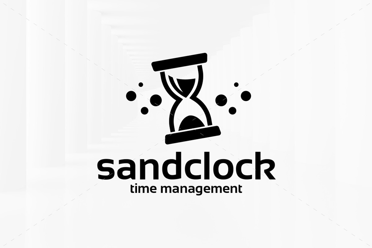 Sand Clock / Hourglass Logo, a Branding & Logo Template by LOGOMAGINE