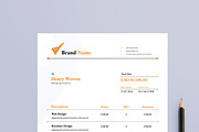 Invoice Design Template, a Stationery Template by MightyDesign (Thumbnail 2 of 8)