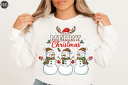 Merry Christmas Snowman PNG, an Illustration by Libby Wishes (Thumbnail 1 of 5)