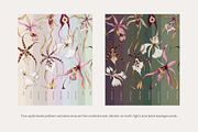 Orchid Herbarium Pattern Collection, a Pattern Graphic by SurfaceStories (Thumbnail 2 of 12)