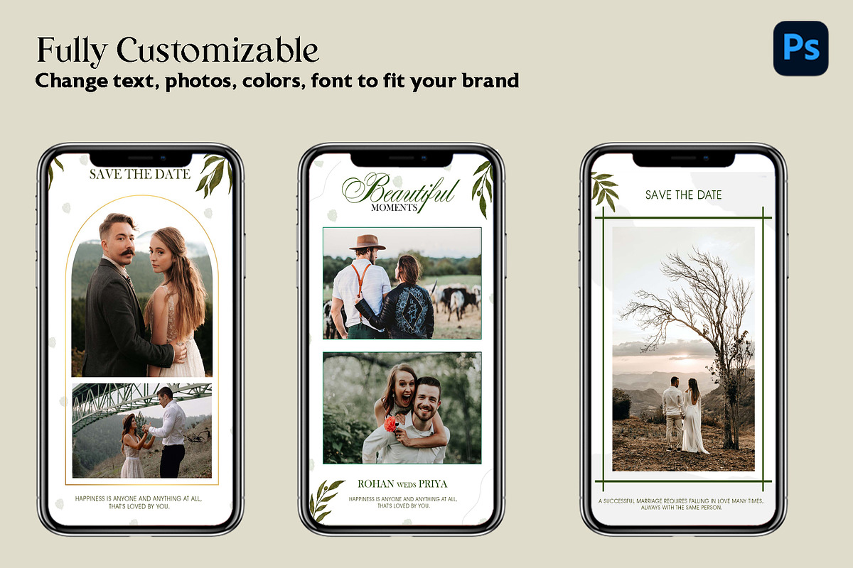 Wedding Photography Instagram Storie, a Social Media Template by zoomdesigns (Photo 4 of 6)