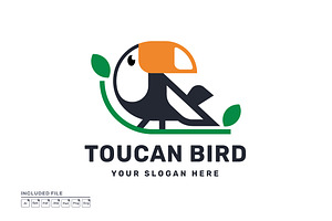 Toucan Logo Icon Design Vector, a Branding & Logo Template by yuanesei