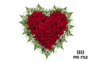 Valentine’s Day Floral PNG, an Illustration by DreamArtGraphic