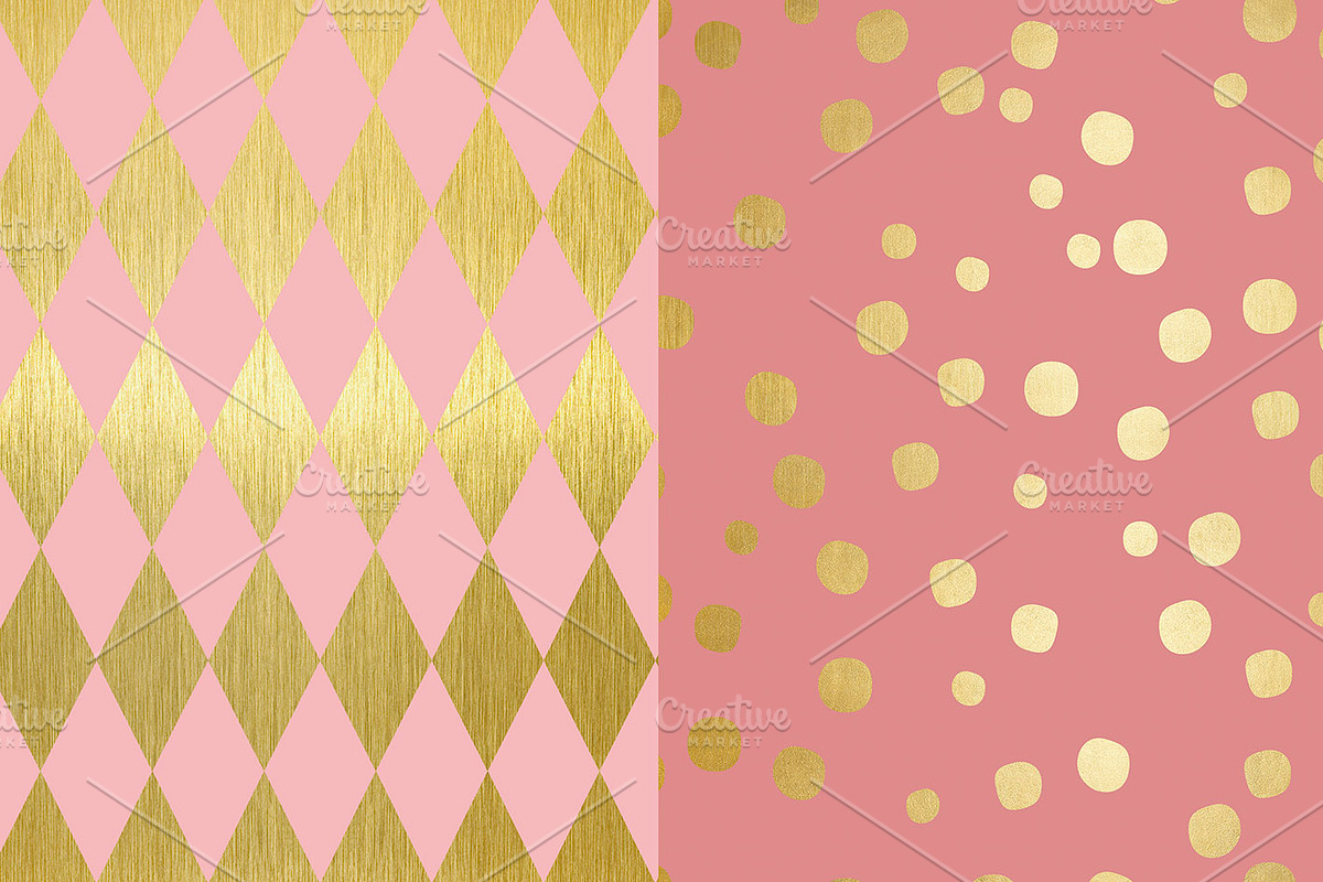 Blush & Gold Wedding Papers, a Texture Graphic by Chus Moreno Studio (Photo 4 of 5)
