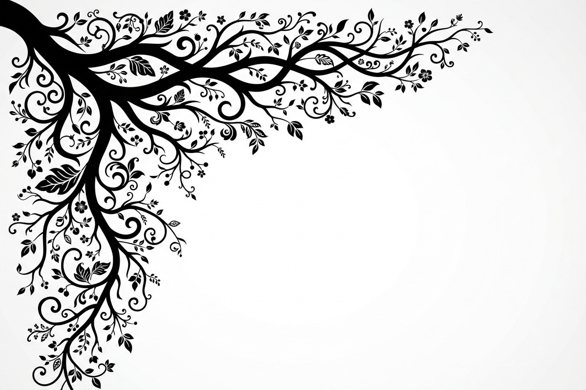 50 Tree Branch Corner Silhouette, a Decorative Illustration by Amazin_art (Photo 16 of 27)
