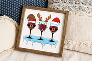 Christmas Wine Glasses Png, an Illustration by Libby Wishes (Thumbnail 6 of 8)