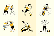 Sports Drawing Illustration Set, a Sport Illustration by Vectors Market (Thumbnail 6 of 9)