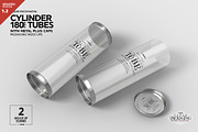 180mm Cylinder Tube Packaging Mockup, a Cups & Container Mockup by INCDesign (Thumbnail 1 of 12)