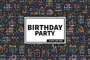 Birthday Party Patterns, a Pattern Graphic by Krolja (Thumbnail 1 of 4)