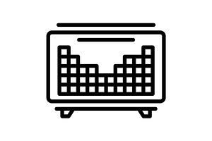 Periodic periodic table black icon, an Outline Icon by Creative priyanka