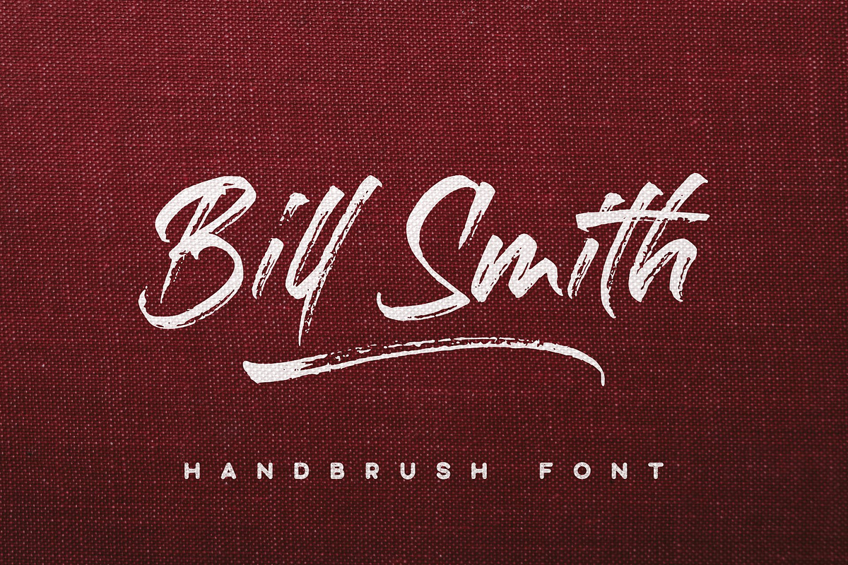 Bill Smith | Handwriting Font, a Script Font by Ghuroba Studio (Photo 1 of 9)