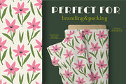 Retro Flower Seamless Patterns, a Pattern Graphic by AnnArt (Thumbnail 4 of 8)