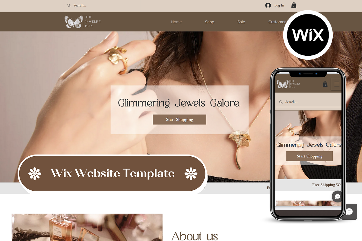 Wix Website Template E-commerce, a Wix Template by Wixify Studio (Photo 1 of 10)