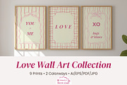 Love Wall Art Printable Set, a Decorative Illustration by Decor Lines (Thumbnail 1 of 10)