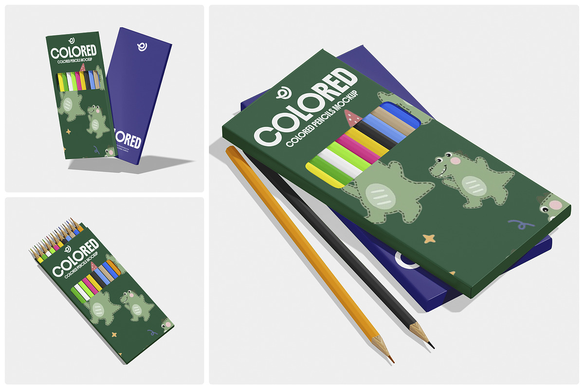 Colored Pencils Mockup, a Pens & Pencil Mockup by Unerispace (Photo 1 of 5)