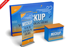 Exhibition Stand Rollup Banner C PSD, an Advertising Mockup by Bruno's Shop