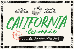 California Lemonade - Cute Font