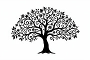 Tree Silhouette SVG Bundle, an Illustration by Creativeshirt (Thumbnail 6 of 13)
