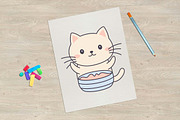 16 Cute Kitten Cat Cartoon Character, an Animal Illustration by jongcreative (Thumbnail 3 of 6)
