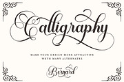 Bernard Script, a Script Font by Strong.co (Thumbnail 4 of 9)