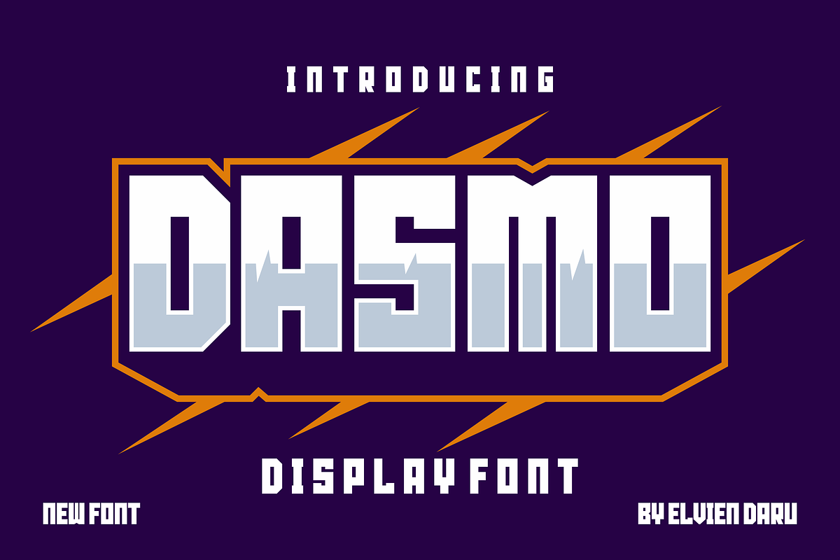 Dasmo - Bold Display Font, a Sans Serif Font by lelevien (Photo 1 of 4)