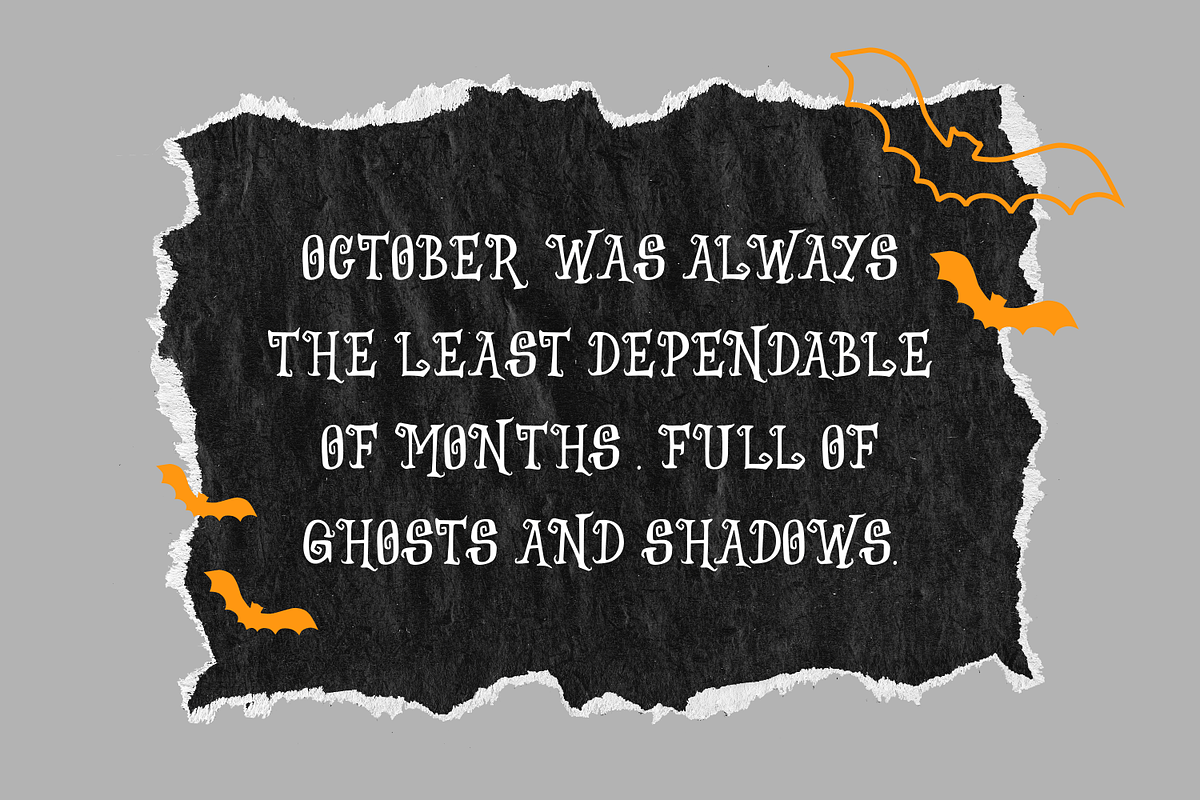 Witches Crow | Halloween Font, a Script Font by Forberas Club (Photo 5 of 8)