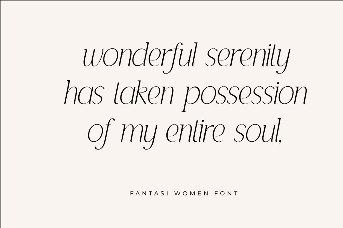 Fantasi Women, a Sans Serif Font by Gatype (Photo 9 of 13)