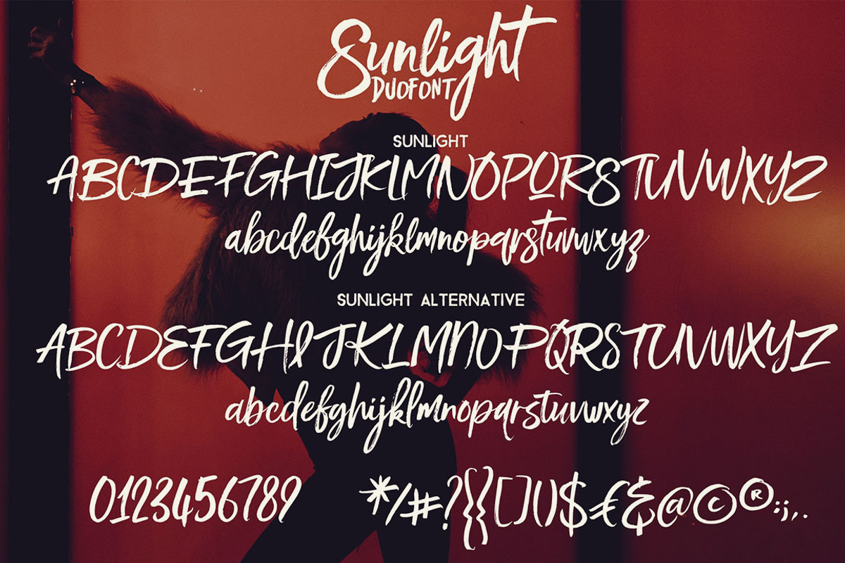 Sunlight - Brush Font Duo preview 2