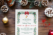 Christmas Invitation, Holiday Party, a Card Template by TemplatesForest (Thumbnail 3 of 4)