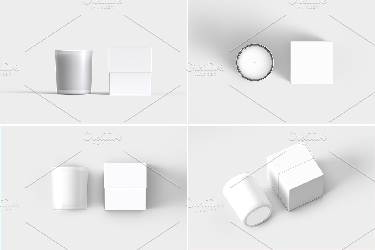 Scented Candle & Box Mockups, a Packaging Mockup by Illusiongraphic (Photo 14 of 15)