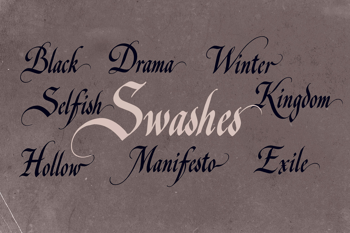 Ravens Choir, a Blackletter Font by Misprinted Type (Photo 8 of 9)