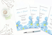 Blue Flower Watercolor Invitation, an Invitation Template by Love Design (Thumbnail 6 of 7)