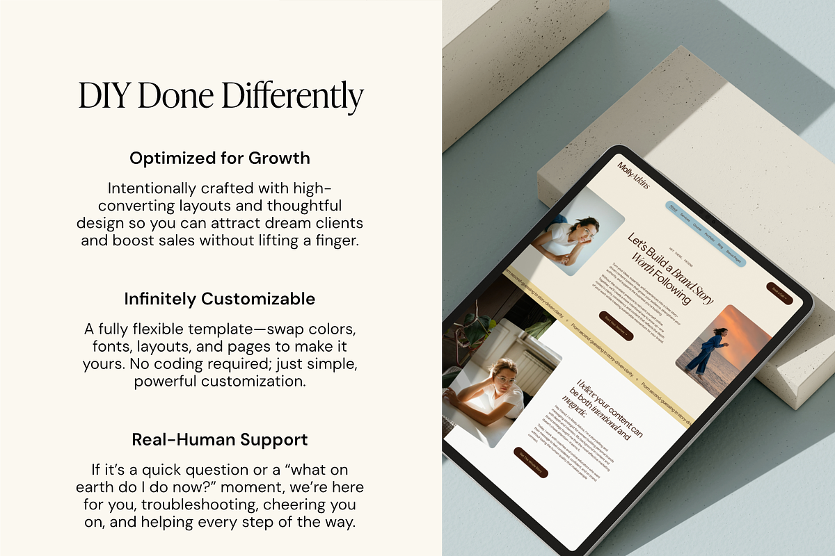 Molly Squarespace 7.1 Template, a Squarespace Template by Studio Heythere (Photo 7 of 9)