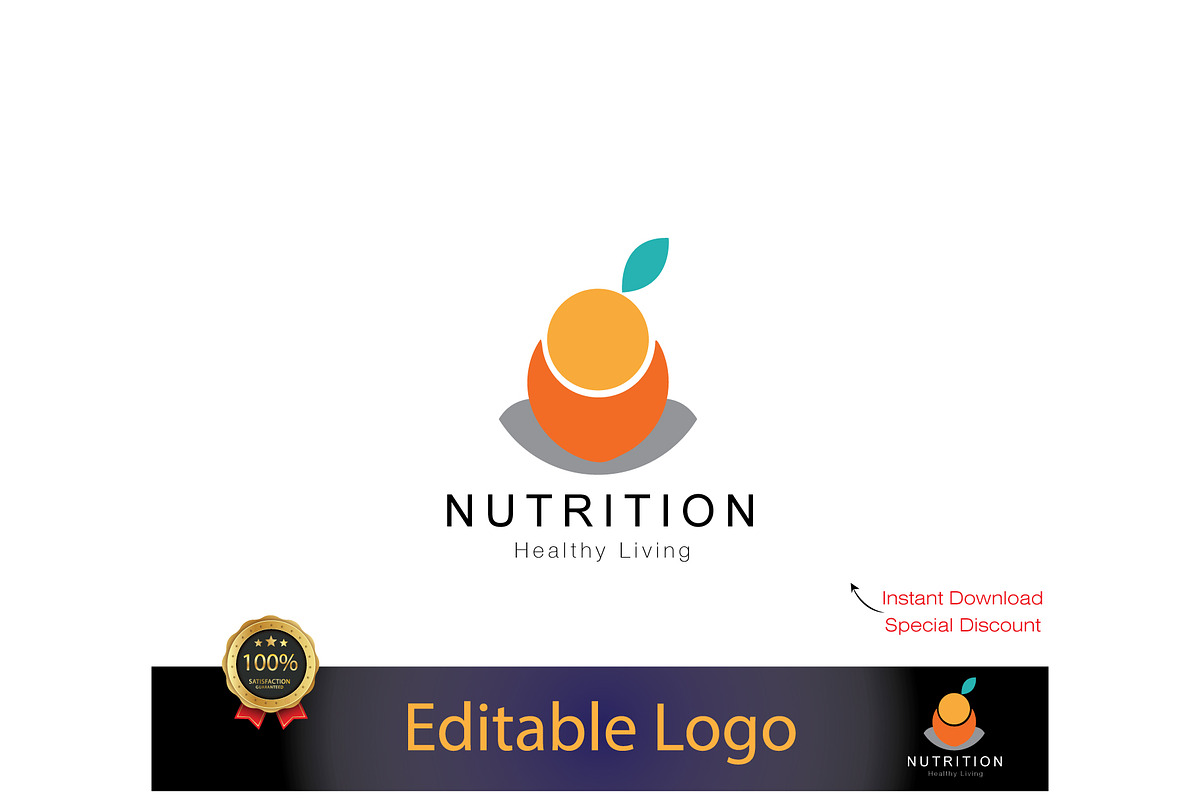 Custom Diet Coach Logo Design, a Branding & Logo Template by YUDesignStore (Photo 1 of 6)