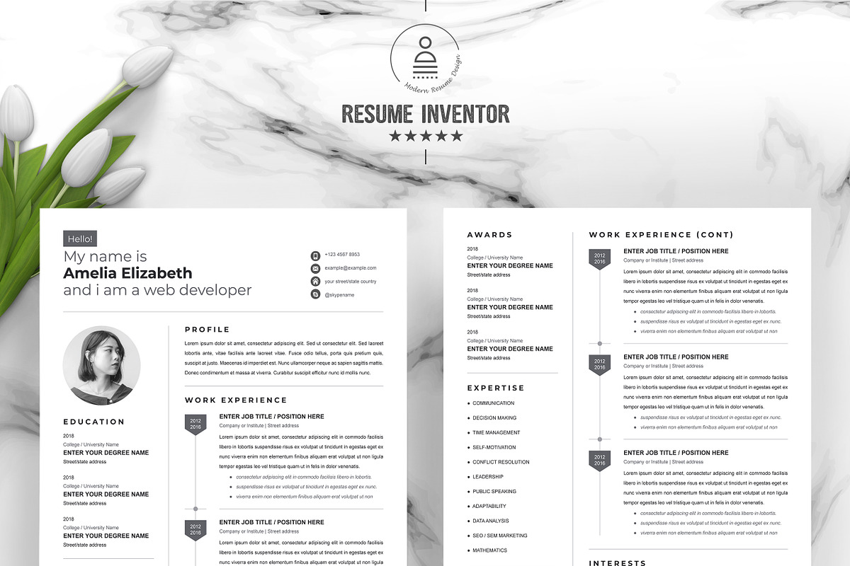 JOB WINNING RESUME - 50 TEMPLATES, a Resume Template by ResumeInventor (Photo 60 of 184)