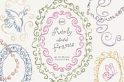 Hand-Drawn Swirly Whimsical Frames, a Decorative Illustration by SunnyAfternoons (Thumbnail 1 of 15)