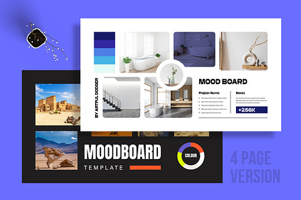 Modern Moodboard Template, an UI Kit Template by MightyDesign