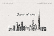 Saudi Arabia Skylines, a Work Illustration by TheMountBirdStudio (Thumbnail 8 of 10)