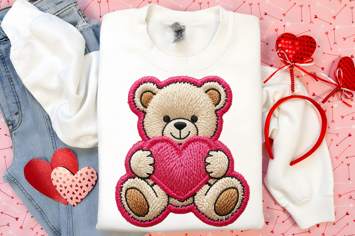 Valentine Teddy Bear PNG, an Illustration by Canvas Craft (Photo 5 of 7)