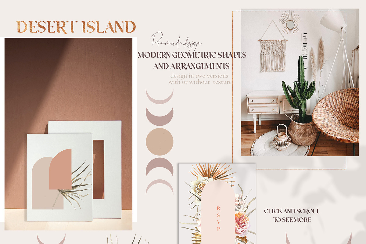 Desert Island Watercolor Boho, an Illustration by Catherine Wheel (Photo 17 of 18)