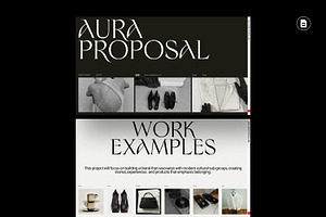 AURA | Brand Proposal GSL Template, a Presentation Template by Work_Stock