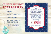 Captain Birthday Invitation, a Templates & Theme by Love Giftery (Thumbnail 1 of 2)