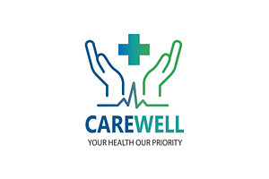 Carewell Healthcare Logo Template, a Branding & Logo Template by SANB