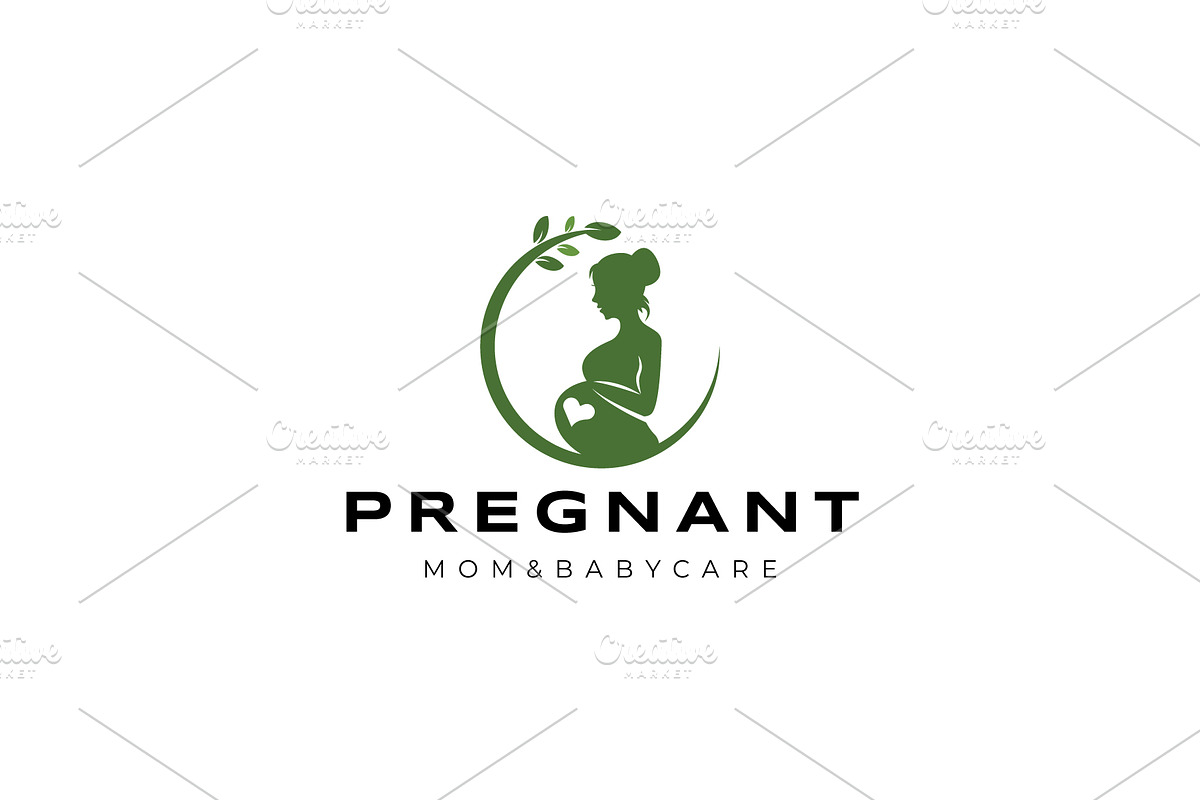 Pregnant icon template illustration, a Branding & Logo Template by Dyn Studio (Photo 1 of 2)
