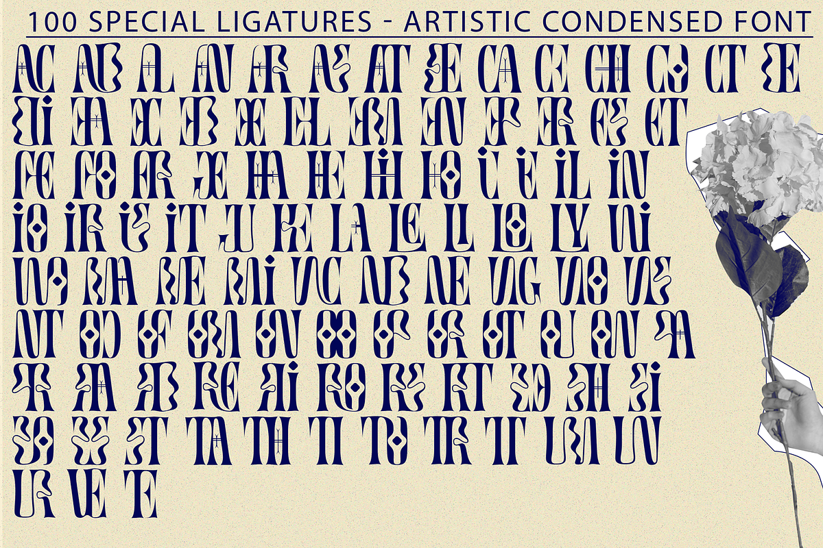 Artistic Condensed Font, a Serif Font by 177Studio (Photo 8 of 8)