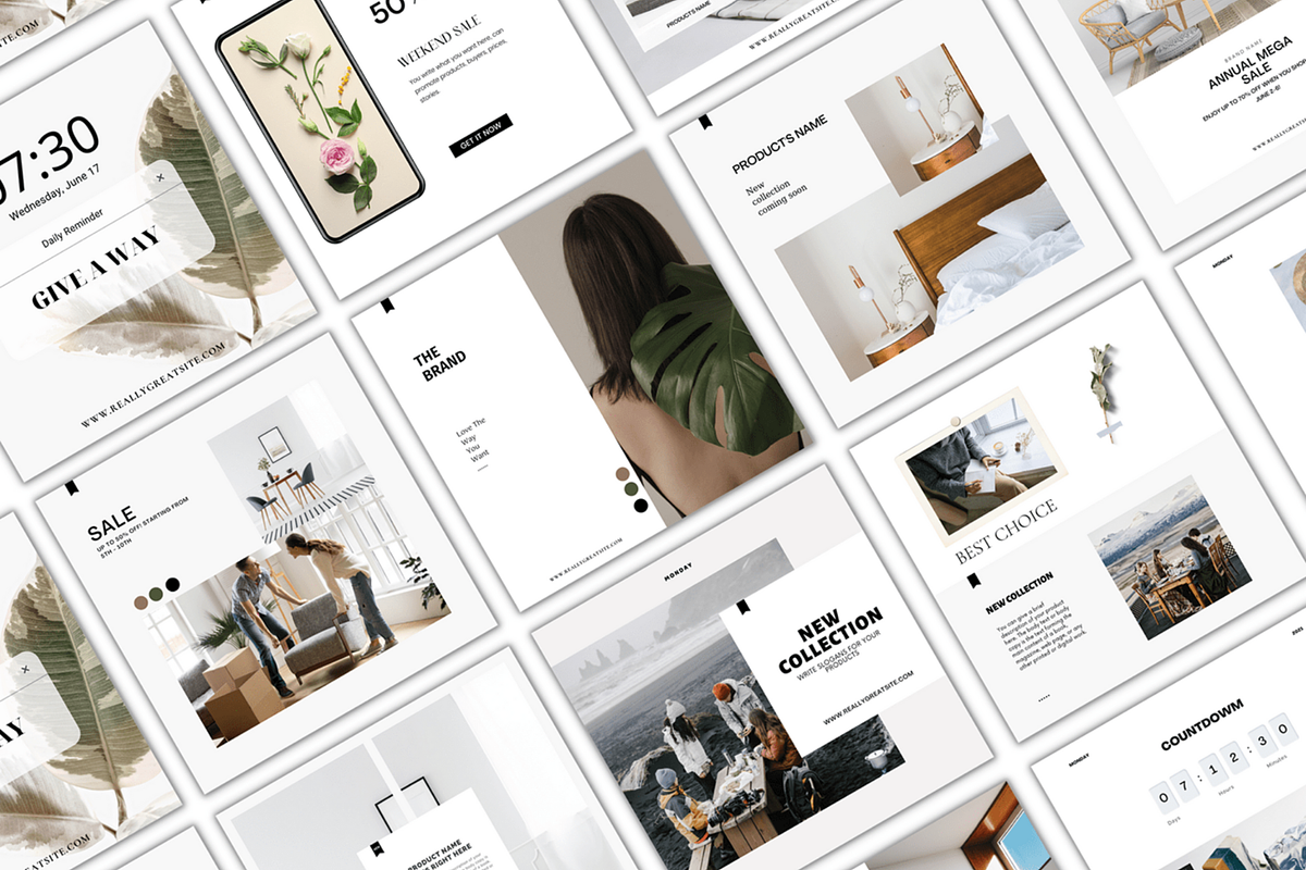 Instagram Stories & Posts Minimalist, a Social Media Template by Meoww_Design (Photo 3 of 6)
