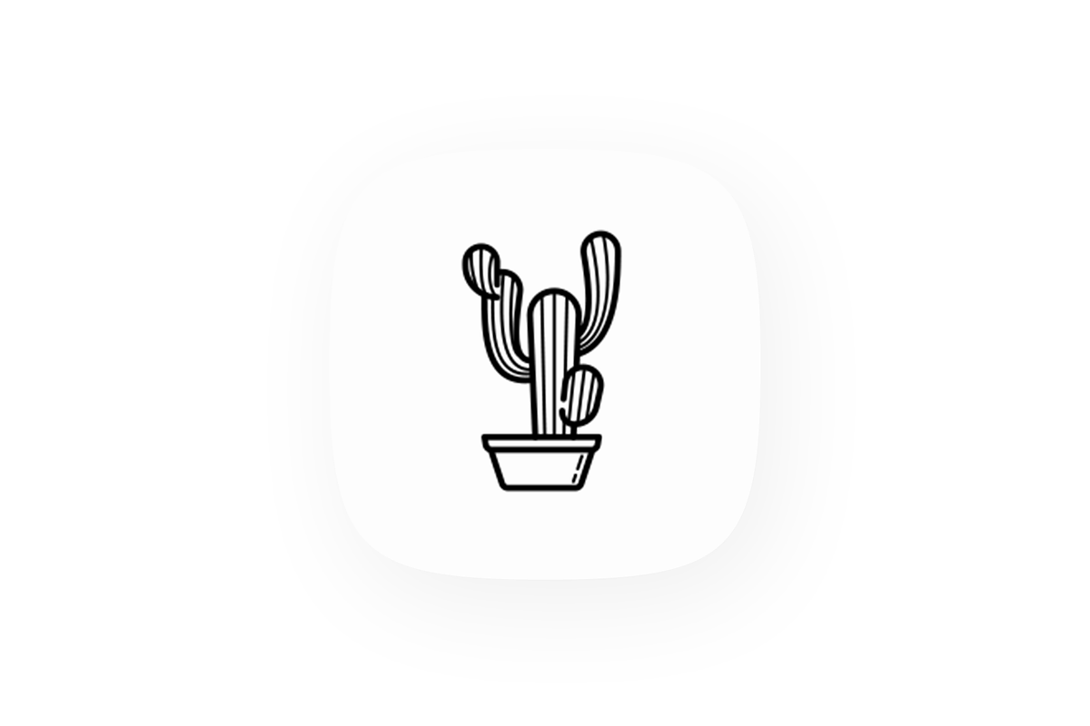 Succulents 16 Thin Line Icons Set, an Outline Icon by Alex Blogoodf (Photo 5 of 5)