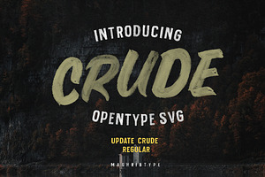 Crude OpenTypeSvg  UPDATE, a Sans Serif Font by maghrib