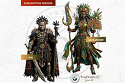 Orishas Pantheon Gods Cliparts, a Person Illustration by ThatsDesignArt (Thumbnail 16 of 16)