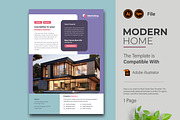Premium Real Estate Flyer Template, a Flyer Template by creative-mint (Thumbnail 1 of 4)